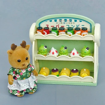 1:12 Симпатичная имитация двухсторонней мини-полки, модель супермаркета, украшение, Хлеб, десерт, еда, Кукольный домик, Кухонная игрушка для девочки, подарок