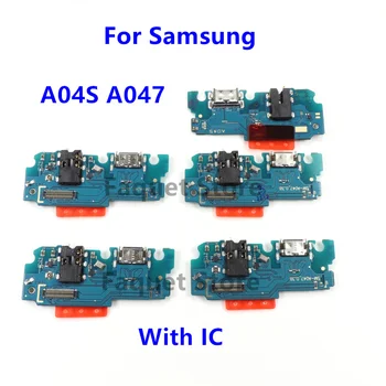 10 шт./лот Новый USB-разъем Зарядный Порт Flex Для Samsung A04S A047 A047F Зарядное Устройство Порт Разъем Док-станция Зарядная плата S20FE