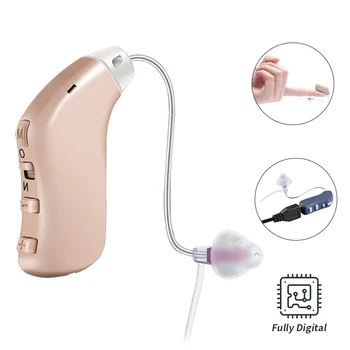 2023 Профессиональный слуховой аппарат Перезаряжаемые Полностью Цифровые слуховые аппараты 16-канальный усилитель слуха Слуховое устройство для глухих
