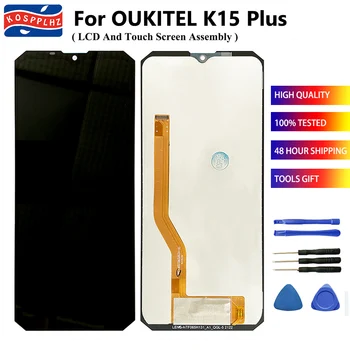 Android 10/11 Для OUKITEL K15 Plus ЖК-дисплей + Замена Дигитайзера Сенсорного экрана 100% Протестировано Для OUKITEL K15 Pro LCD + Клей