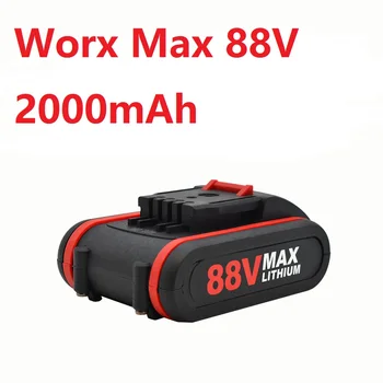 Batterie De Scie Haute Tension, Chargeur Rechargeable Li-ion, 88V Max 2000mAh, Adapté à L'ensemble Du Modèle Worx Max 88V