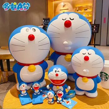Doraemon Мультфильм Аниме Большой Емкости Небьющаяся Копилка Jingle Cat Piggy Bank Для Мальчиков И Девочек Подарочные Украшения Коллекционная Игрушка