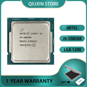 i9 10850K 3,6 ГГц, десятиядерный, 20-поточный ЦПУ, L3 = 20M 125W LGA 1200,Процессор Intel Core i9-10850K