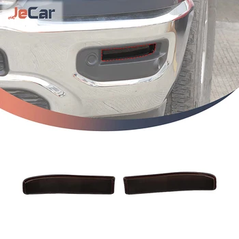 JeCar ABS Дымчато-Черный Автомобильный Передний Бампер Противотуманная Фара Декоративная Крышка Наклейки Для Dodge RAM 2018 Up Внешние Молдинги Аксессуары