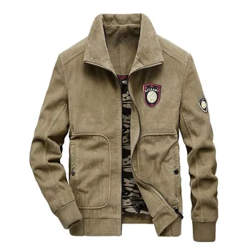 Mcikkny/ мужские осенние вельветовые куртки, однотонные повседневные пиджаки, пальто для верхней мужской одежды, размер S-5XL