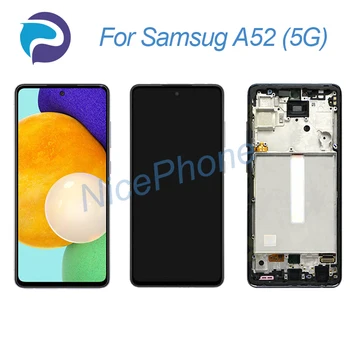 Samsung A52 5G ЖК-экран + сенсорный дигитайзер дисплей 2400 * 1080 SM-A526B/DS / O /M / W / U /U1 A52 5G ЖК-дисплей