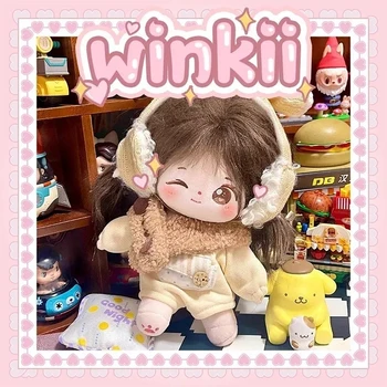 Winkii Big Eye Girl 20 см, Плюшевые куклы со скелетом, Милые, без атрибутов, Кавайные Плюшевые Косплей Подарок на День рождения
