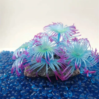 Аквариумные пластиковые растения Реалистичные искусственные мелкие травяные растения Украшения для аквариума Водные растения Безопасны для всех рыб