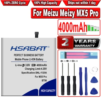 Аккумулятор HSABAT BT56 4000 мАч для аккумуляторов мобильных телефонов Meizu Meizy MX5 Pro / Pro 5 Pro5 M5776