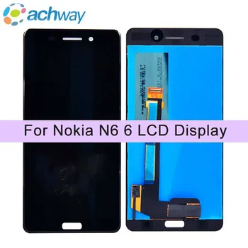 Для Nokia N6 ЖК-Дисплей С Сенсорным Экраном Дигитайзер Сенсорная Панель Pantalla В Сборе Запасные Части Для Nokia 6 ЖК-дисплей