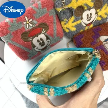 Милый японский мультфильм Disney Микки Минни Дональд Дак Дейзи, детский кошелек для монет, студенческий билет, чехол для ключей, кошелек