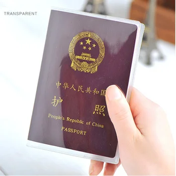 Новый дорожный водонепроницаемый грязезащитный чехол для паспорта, кошелек, прозрачные держатели для удостоверений личности из ПВХ, бизнес-держатель для кредитных карт, чехол-книжка