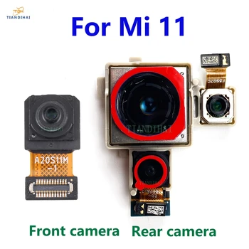 Оригинальная задняя камера для Xiaomi Mi 11 mi11 Большой основной вид сзади, Маленький модуль передней камеры, Замена гибкого кабеля