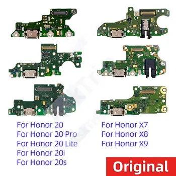 Оригинальная Нижняя Зарядка USB Date Dock Микрофонное Зарядное Устройство Гибкий Кабель Для Huawei Honor View 20 Lite Pro 20i 20s X7 X8 X9 Запчасти