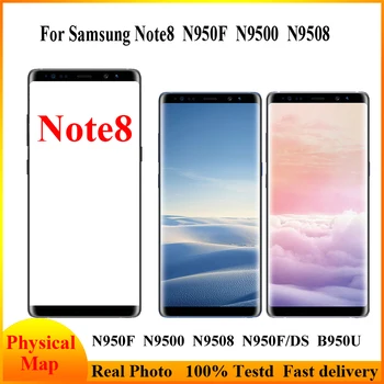 Оригинальный Note8 Дисплей Для Samsung Galaxy Note8 ЖК-дисплей С Рамкой Super AMOLED 6,3 