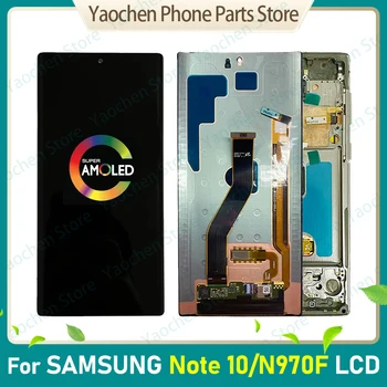 Оригинальный ЖК-дисплей N970F Для SAMSUNG Galaxy Note 10 N970A N970N N9700 ЖК-дисплей С Сенсорным экраном 6,3 