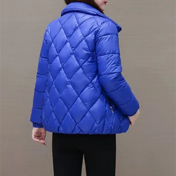 Осенне-зимние парки, женская одежда с хлопковой подкладкой, Новая модная теплая пуховая куртка с коротким воротником-стойкой, женское свободное пальто Tide H3219