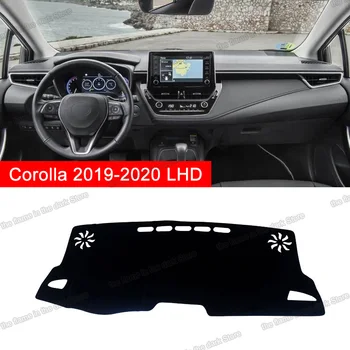 полиэфирный нескользящий ковер приборной панели автомобиля с антибликовым покрытием для toyota corolla E210 2019 2020 2021 2022 коврики для интерьера
