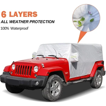 Солнцезащитный Козырек, для Jeep Wrangler JK JL 4-Дверный 2007-2021 Чехол От Снега И Дождя Чехол Для Автомобиля Пылезащитный УФ-Протектор Кузова