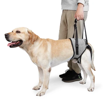 Шлейка для подъема собаки для крупных собак с мягкой подкладкой, регулируемая опора для задних ног домашних животных при травмах суставов у пожилых инвалидов, слинг для задних ног для собак